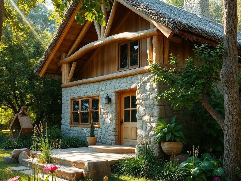 Naturalne materiały budowlane.